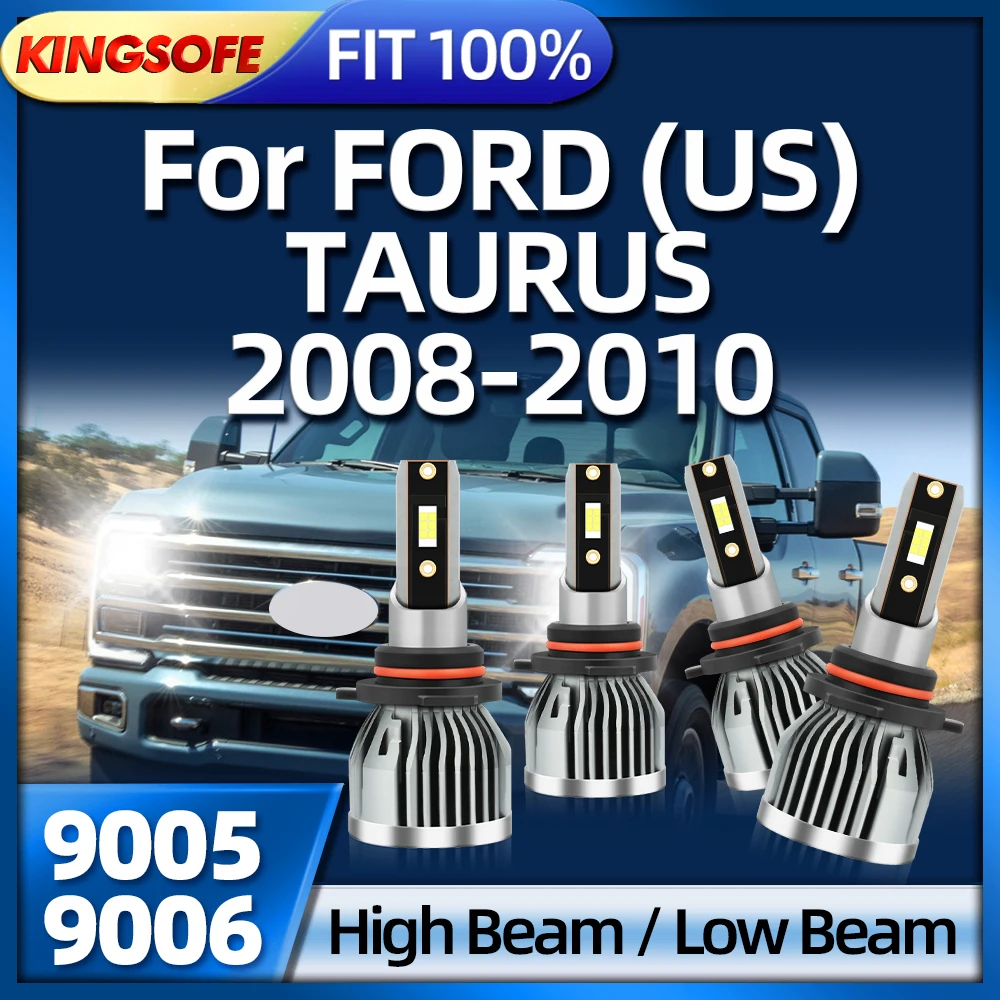 

KINGSOFE 2/4PCS 9005 светодиодные фары автомобиля 9006 ламп 110W 26000Lm 6000K Auto Lamp для FORD (US) TAURUS 2008 2009 2010