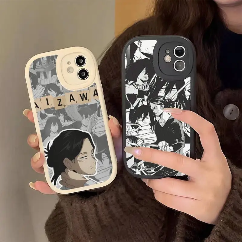 

Eraser head Shota aizawa My Hero Academia Phone Case Hard Leather for iPhone 13 12 Mini 11 14 Pro Max Xs X Xr 7 8 Plus 6 6s Se
