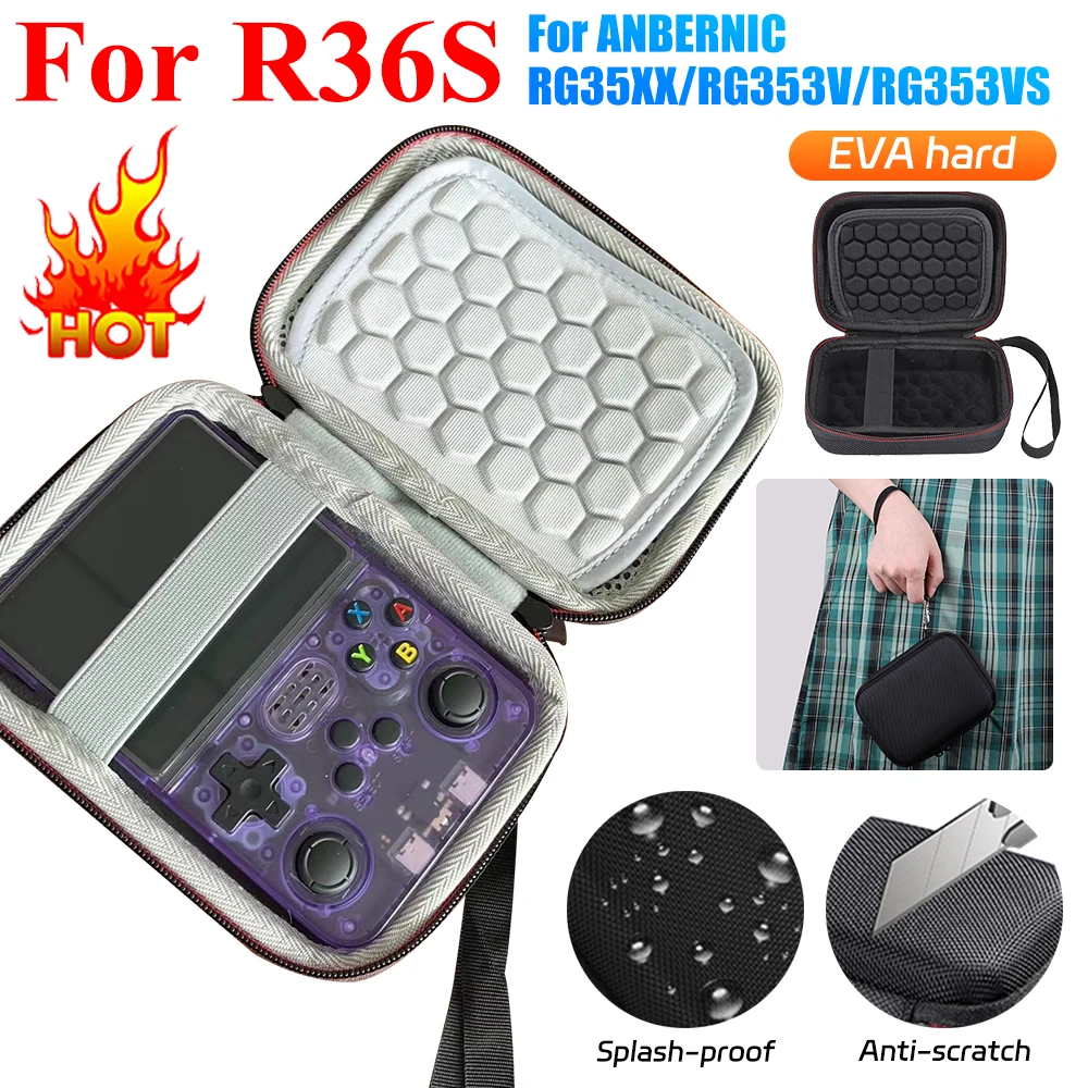 Жесткий защитный чехол из ЭВА для игровой консоли R36S/R35S