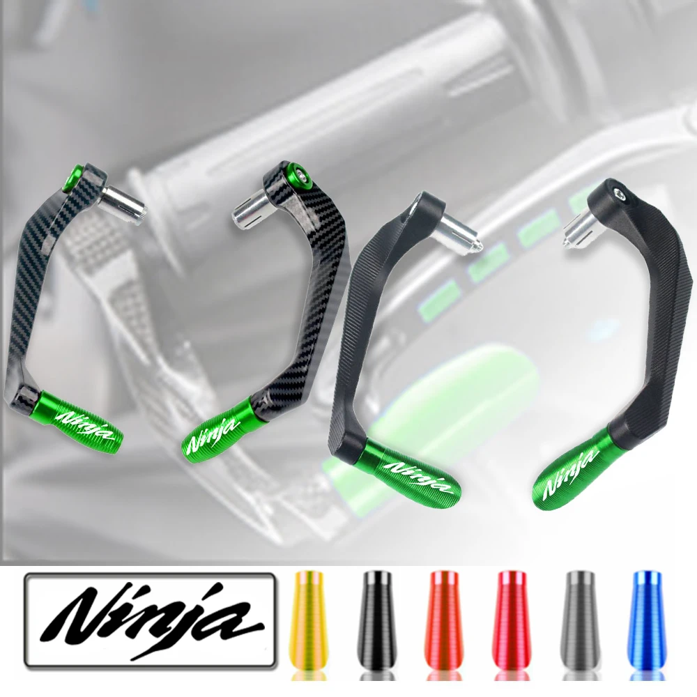 

Motorfiets Accessoires 22Mm Stuur Cnc Aluminium Hand Guards Voor Kawasaki Ninja 400 650 300 250 1000 Bar End Grips protector