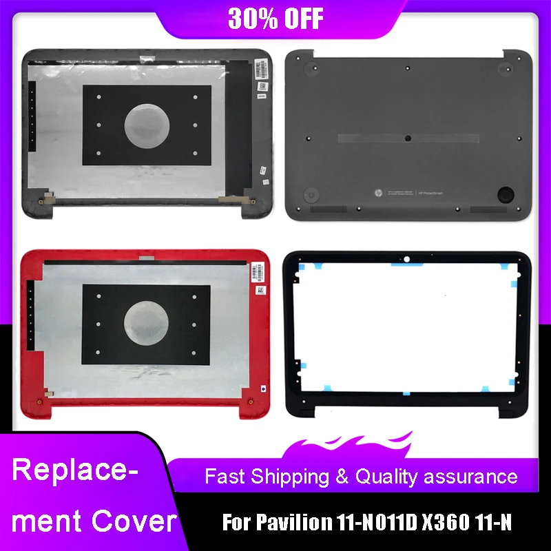 

New Laptop LCD Back Cover For HP Pavilion 11-N011D X360 11-N Series Front Bezel Bottom Base Case Replacement Rear Lid Red Black