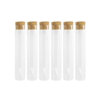 24pcs 110ml empty clear test tube glass small container make handicraft wishing bottles hyaline cosmetic perfume vials