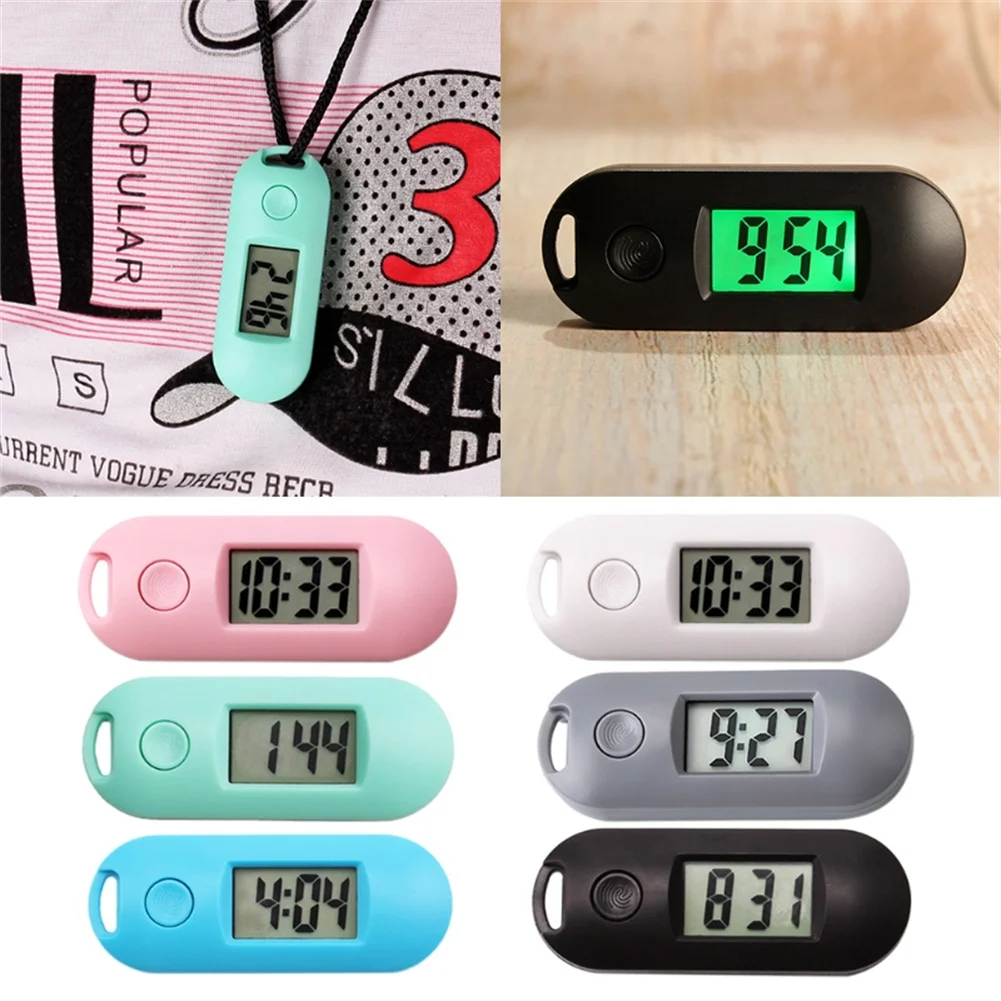 

Electronic Digital Clock Silent Luminous Student Exam Study Library Pocket Watch Green Backlight LCD Display Mini Portable Clock
