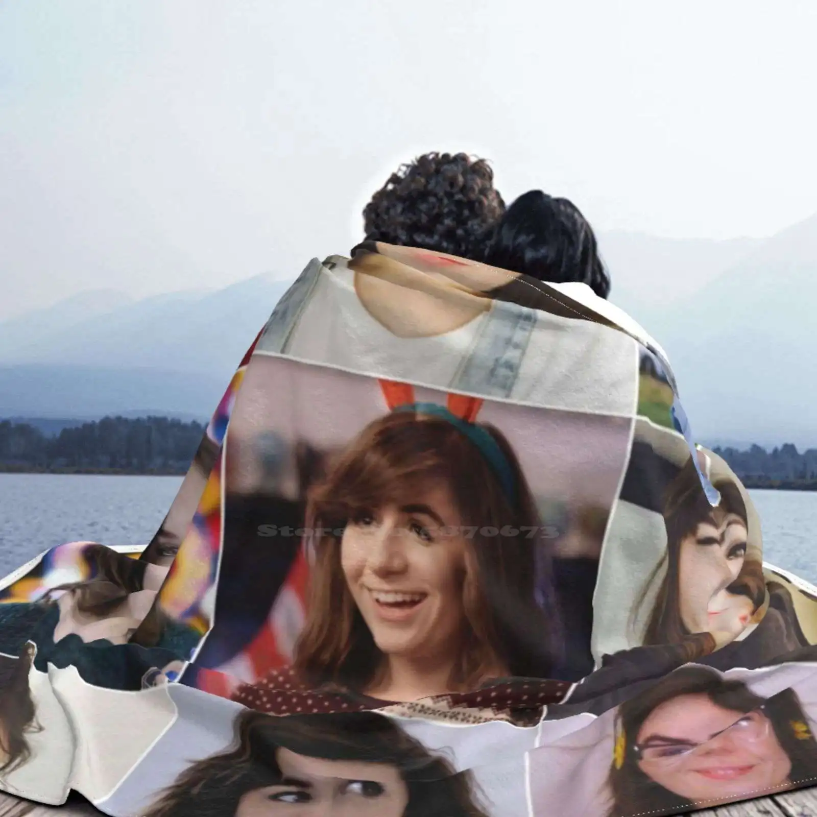 Dodie Collage Creative Design Comfortable Warm Flannel Blanket Doddleoddle Vloggleoddle Clark