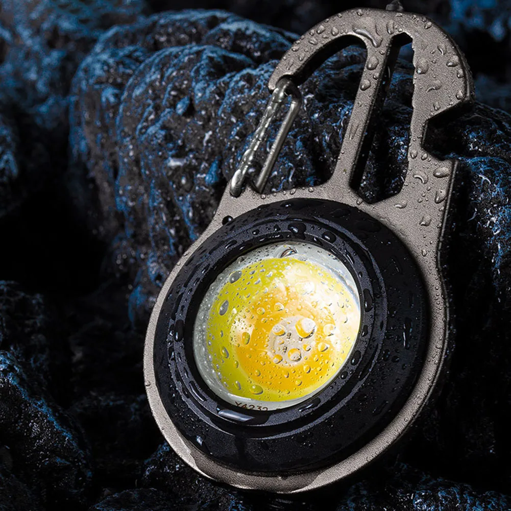 

Mini LED Flashlight Keychain USB Rechargeable 500LM 7 Modes Bottle Opener Strong Key Ring Small Torch Work Light for Camping