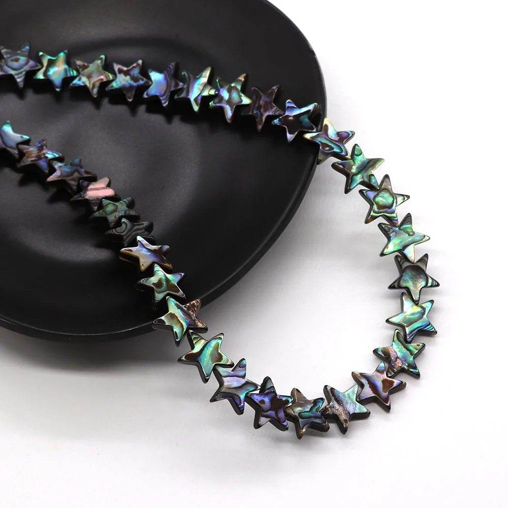 

1pcs Natural Abalone Shell Pentagram Loose Beads 10-12mm DIY Making Charm Fashion Jewelry Necklace Earrings Bracelet Accessories