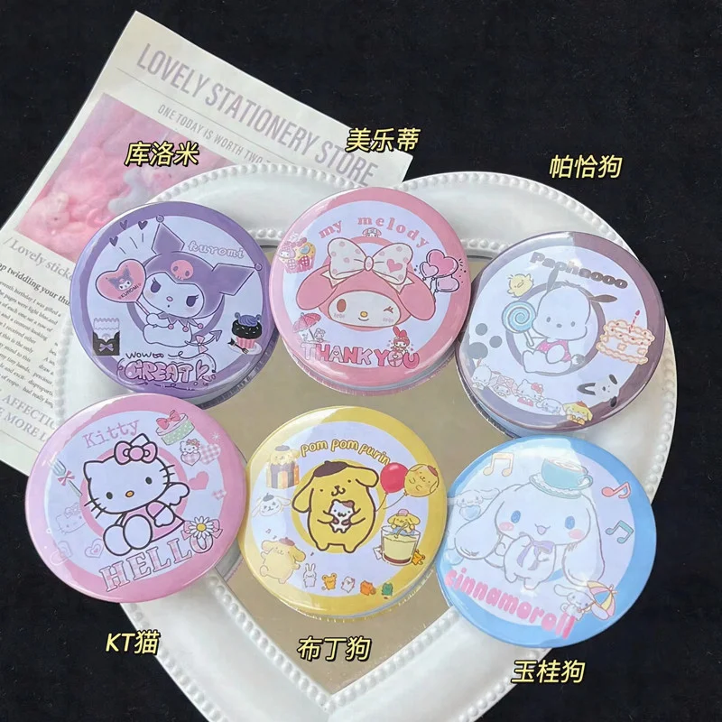 

Hello Kitty Cartoon Animation Sanrio Badge Kuromi Cartoon Brooch Pin Ins Sweet Girl Cute Everyday Versatile Bag Accessories