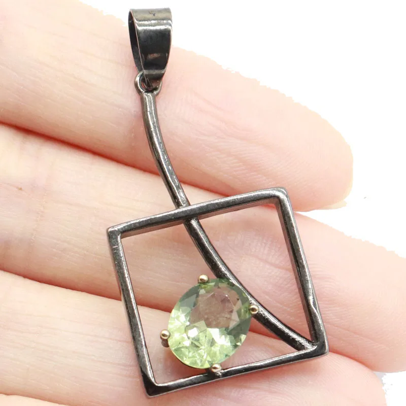 3 получите 1 бесплатно 39x20 мм поднимаемый античный дымчатый топаз зеленый аметист