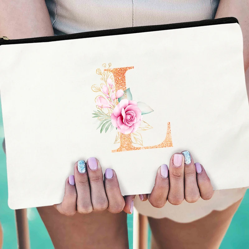 

Оранжевая косметичка с надписью, косметичка, мини-сумка, женская сумка для хранения, кавайная женская сумка для хранения, бесплатная достав...