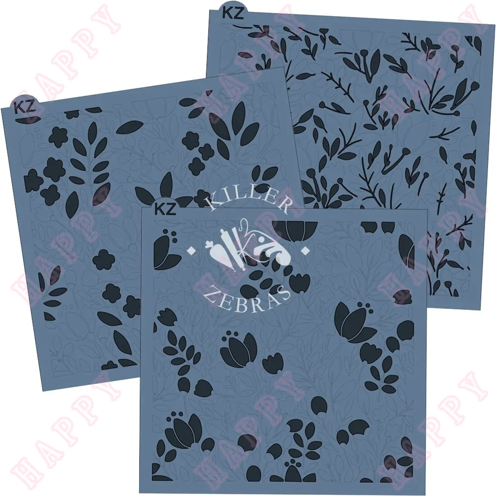 Пластиковый трафарет с изображением Падуба лимона ломтиков китайского узла