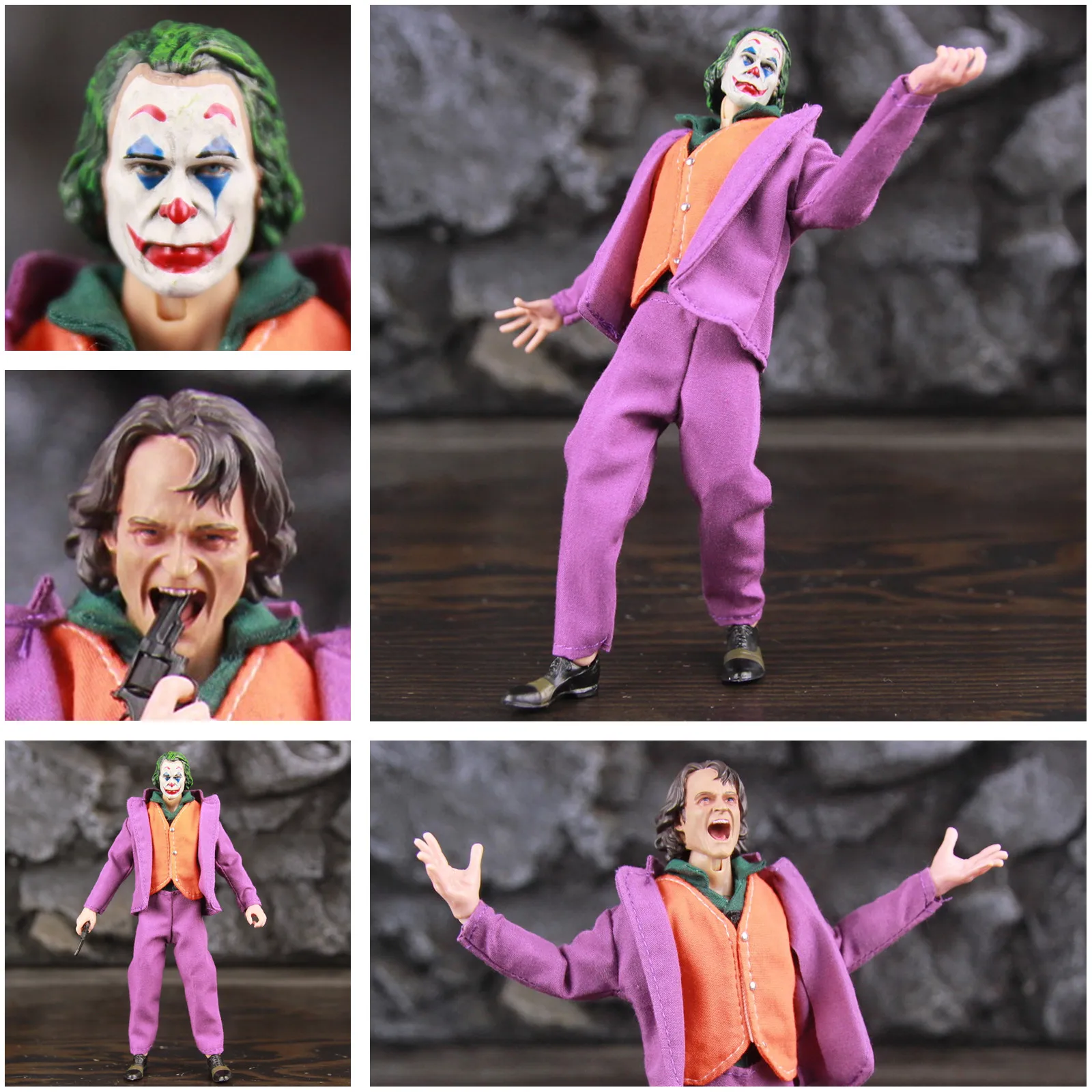 Clown Face Joaquin Phoenix Todd Phillips Movie 1:12 One:12 C