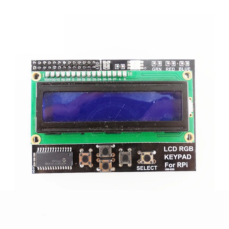 

1602 LCD Keypad Shield LCD1602 16X2 1602 Character LCD Module Display Screen LCM LCD Keypad Shield For Raspberry Pi