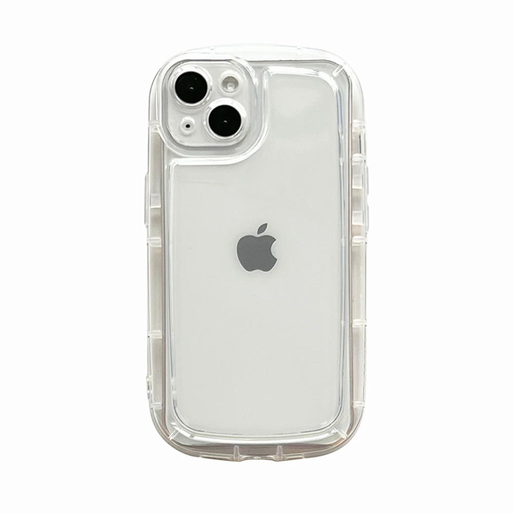 New Luxury Shockproof Transparent Phone Case For iPhone 13 12 11 14 Pro Max X Xs XR 7 8 Plus SE Silicone Bumper Clear Soft Cover