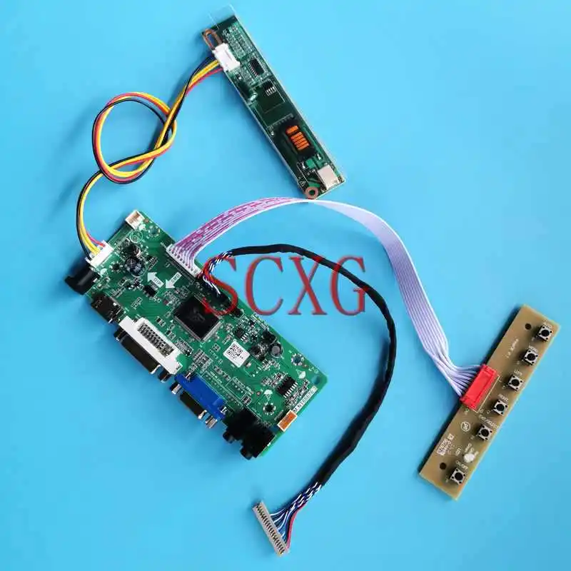 

LCD Matrix Controller Board Fit TM133XG TX34D62VC1CAC UB133X01 20 Pin LVDS 1-CCFL VGA DVI HDMI-Compatible 1024*768 13.3" DIY Kit