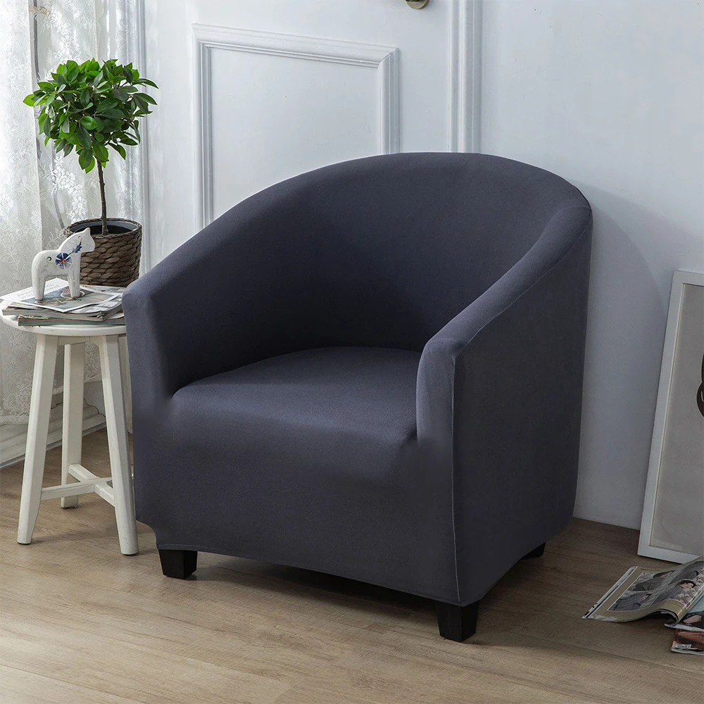 

Single Person Sofa Cover Milk Silk Semi Circular Curved Sofa Chair Cover Internet Cafe Guest Room Sofa Cover