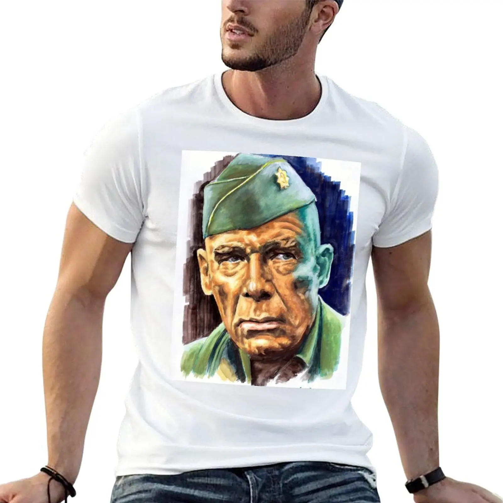 Фото Футболка с изображением постеров к фильмам Lee Marvin, Dirty Dozen, из мягкого и прочного хлопка. №1