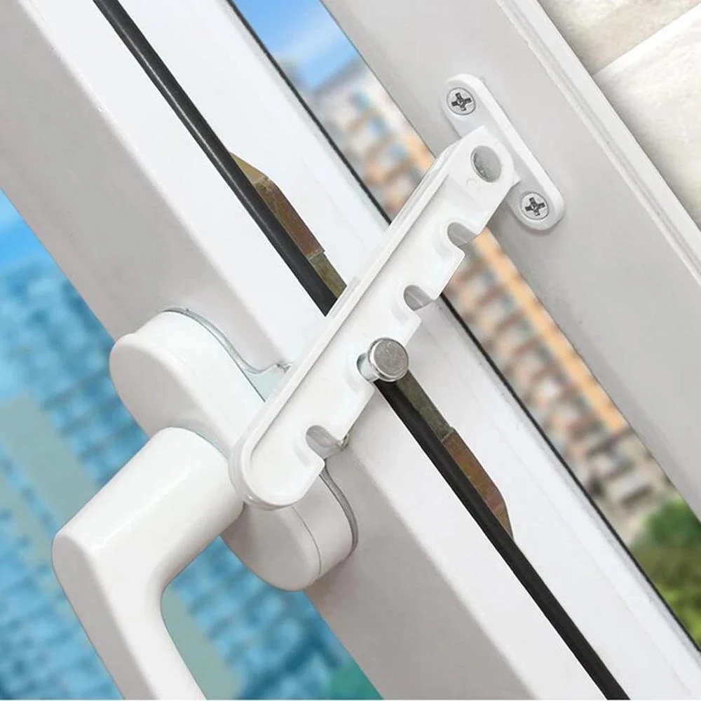 Door And Window Limiter Plastic Steel Inner Opening Limiter Window Ventilation Wind Brace Household Door And Windows Safety Lock