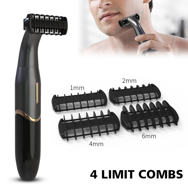 

4 in 1 Rechargeable Men Electric Nose Ear Hair Trimmer Painless Women Trimming Sideburns Eyebrows Beard Hair Clipper Cut Shaver