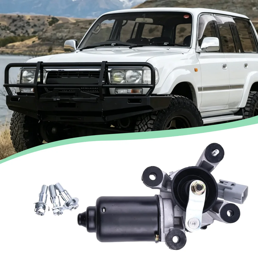 Фото Мотор стеклоочистителя лобового стекла (передний) для Toyota Land Cruiser FZJ70 FZJ71 FZJ75 FZJ78 FZJ79 HDJ78 1990-2006, праворульный, 85110-60180 8511060180 №1