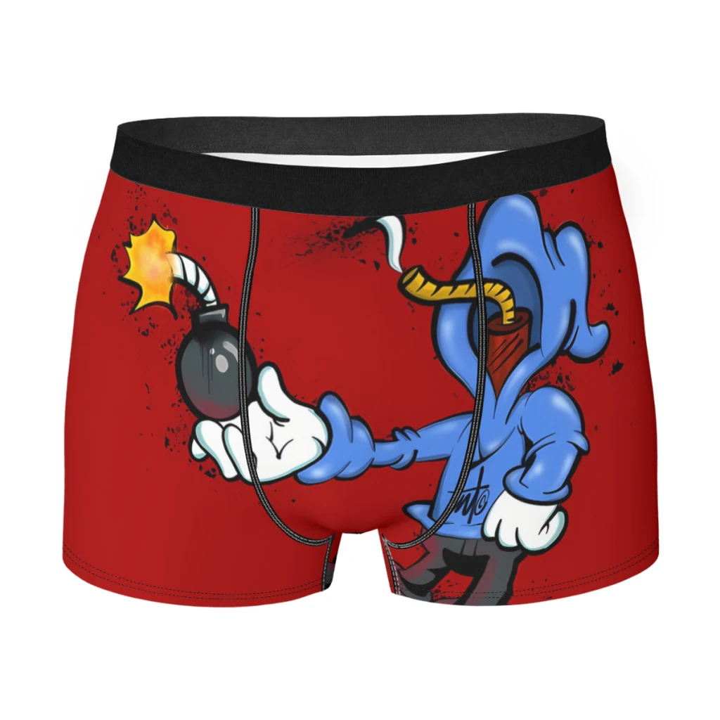 

Graffiti Bomber HIP HOP Underpants Homme Panties Men's Underwear Sexy Shorts Boxer Briefs