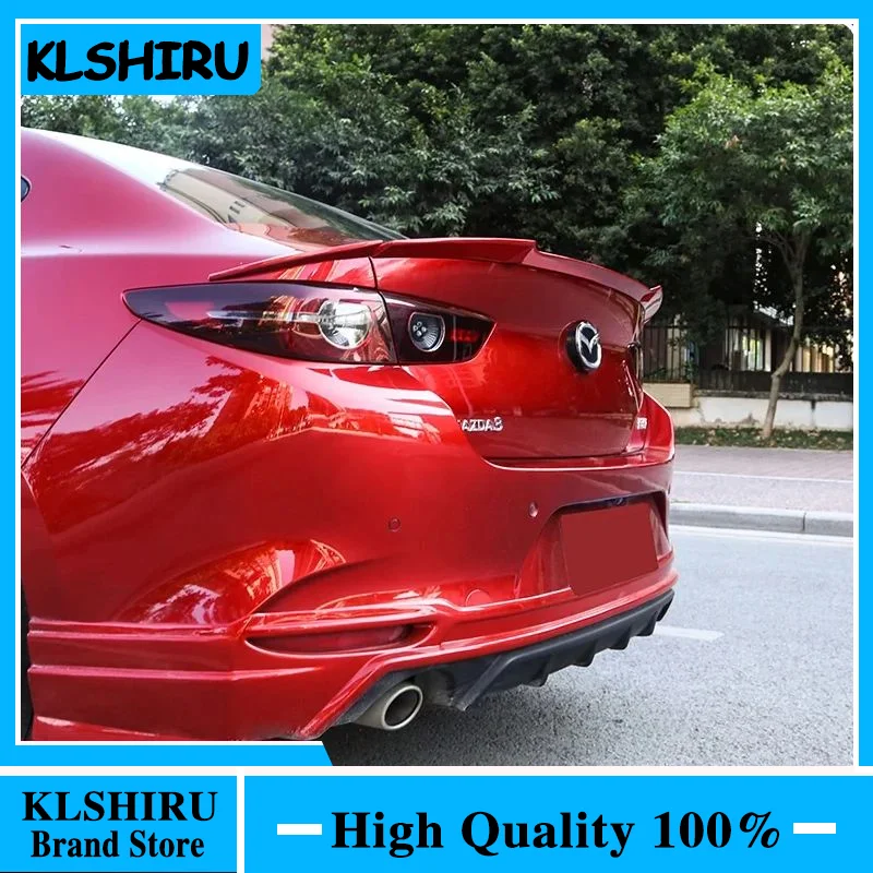 

Задний спойлер из АБС-пластика для Mazda 3 Axela 2020, крышка багажника, Стайлинг автомобиля