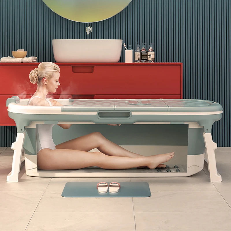 

Handle Collapsible Bathtub Anti Slip Mat Adults Bucket Pliable Bathtub Portable Protection Ducha Portatil Household Necessities