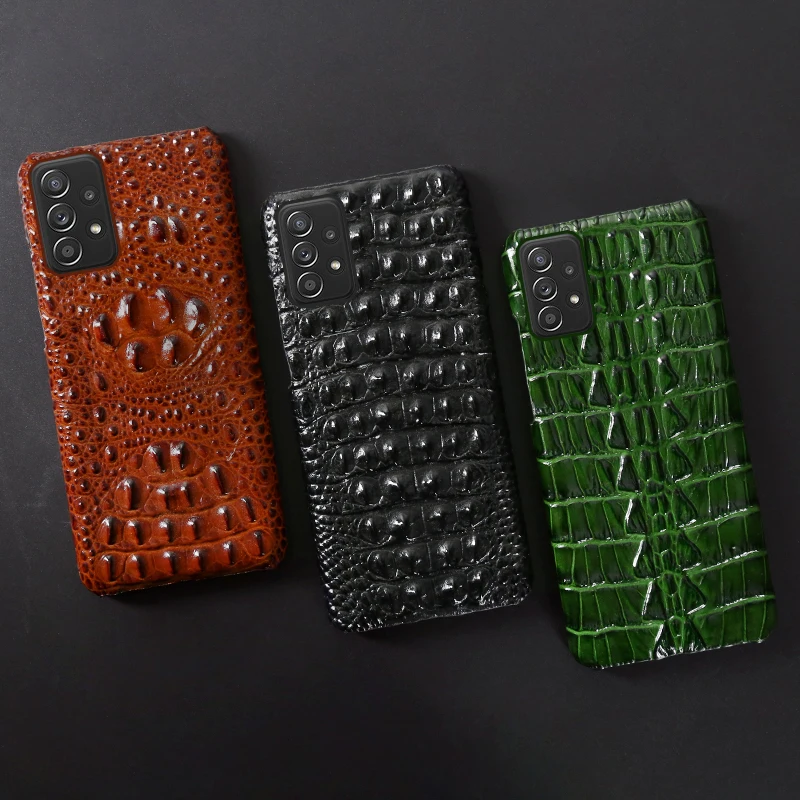 

For Samsung Note20 Leather Case New Crocodile Back Pattern Fit 10 9 8 Ultra Plus Lite A73 72 53 52 Series