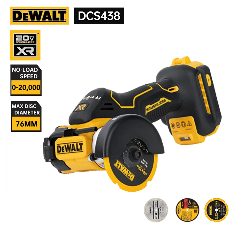 

Dewalt DCS438 Electric Saw 20V Brushless Lithium-Ion 3 in. Cordless Cutting Machine Mini Rechargeable Cut Off Tools