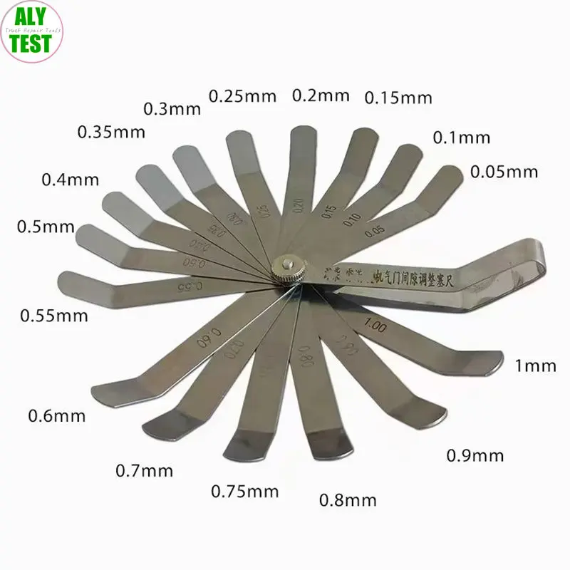 

0.05mm-1.00mm 16 Size Thickness Gap Metric Filler for Renault Man Diesel Engine Valve Clearance Adjustment Feeler Gauge