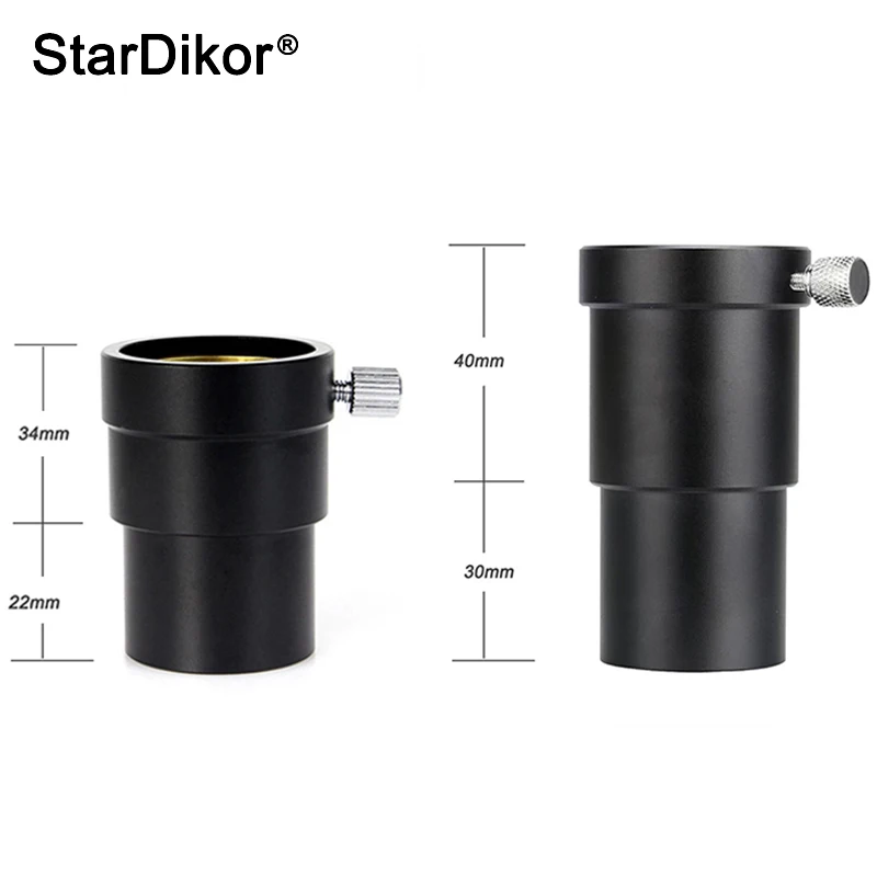 Удлинительная трубка StarDikor для окуляра от 1,25 дюйма до 1,25 дюйма, металлическая Длина 56 мм/70 мм, адаптер для астрономических телескопов