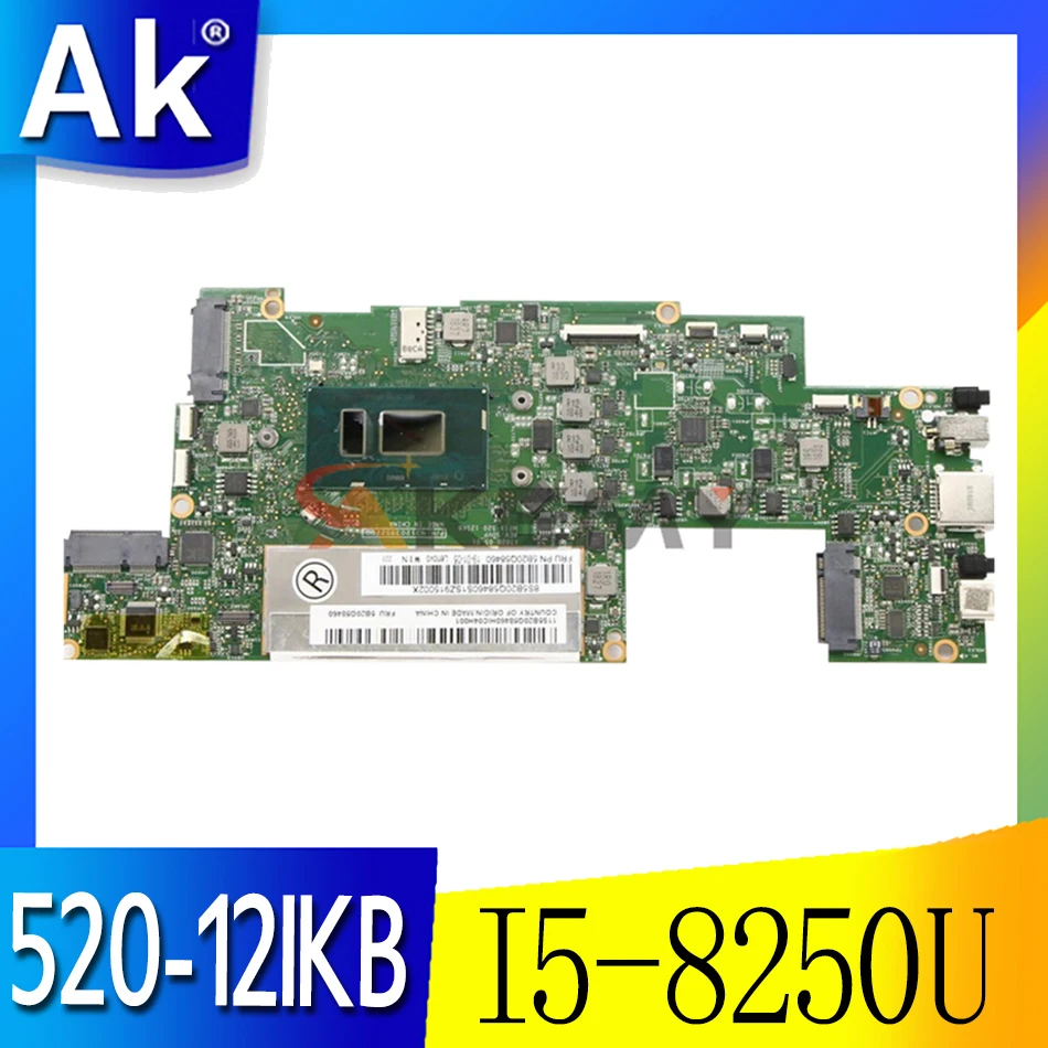 

Материнская плата Akemy для Lenovo Miix 520-12IKB MIIX 520, процессор I5 8250U, ОЗУ 8 ГБ, протестирована 100%