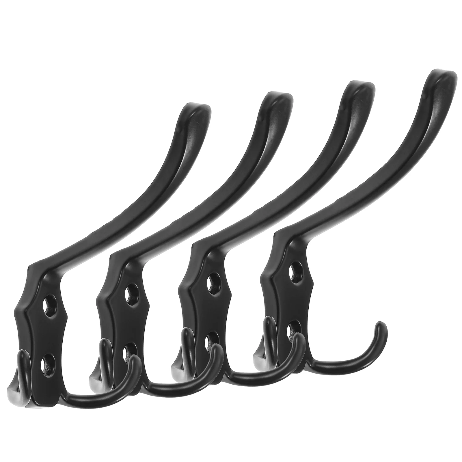 

4 Pcs Wall Mount Towel Holder Clothes Hook Household Hang Coat Hanger Hanging Hooks Mounted Metal