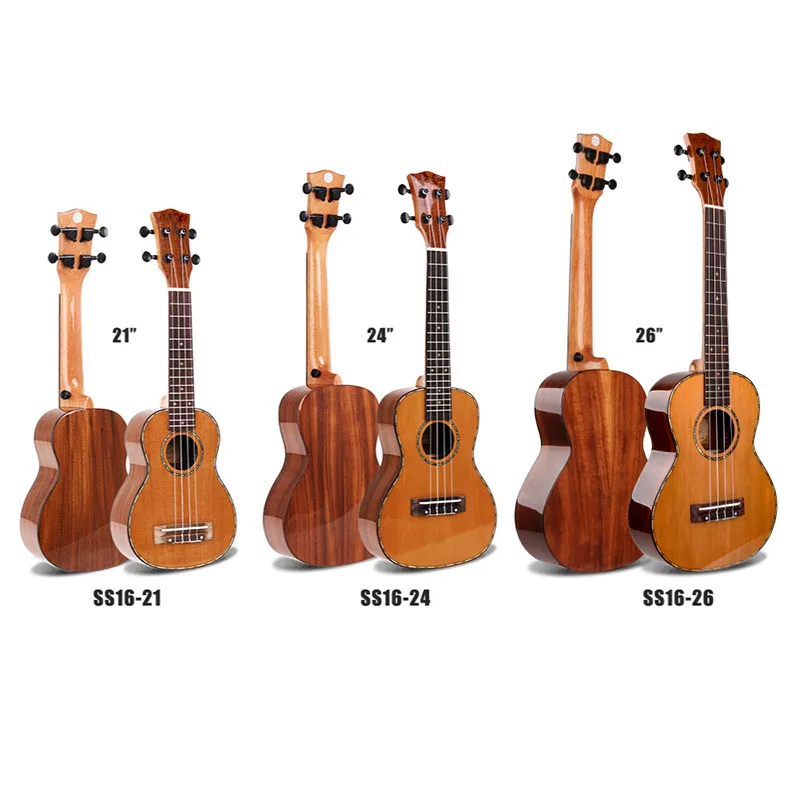 

Premium bright red pine acacia wood veneer UKULELE