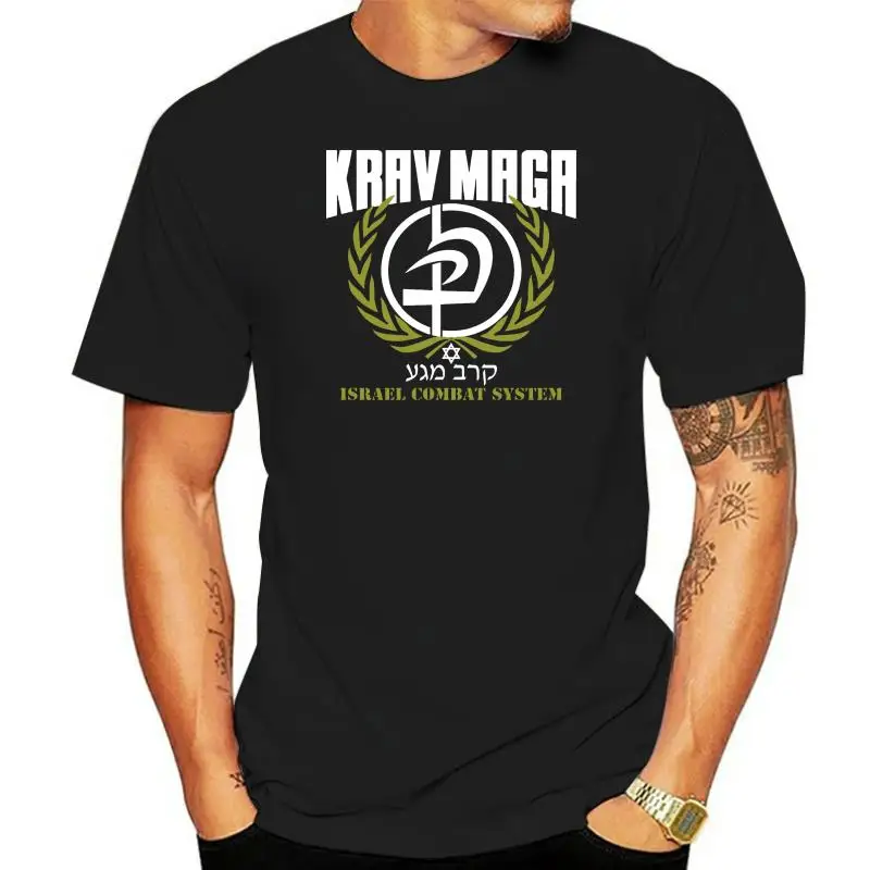 

New Krav Maga Israel Combat System Self Defense Martial Arts T-Shirt Teeunique Design Tops Tees Summer Men Hip Hop Extend Men