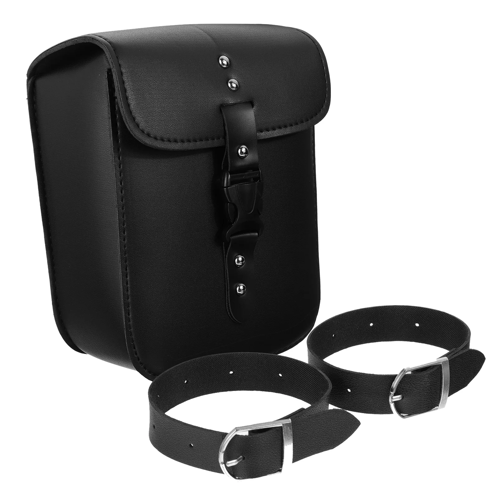 

1 Pc Portable Leather Waterproof Motorcycle Side Pouch Motorcycle Side Bag for Adults Men