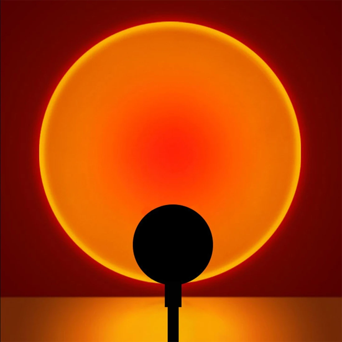 Светодиодная USB лампа заката ночник проектор украшение для дня рождения