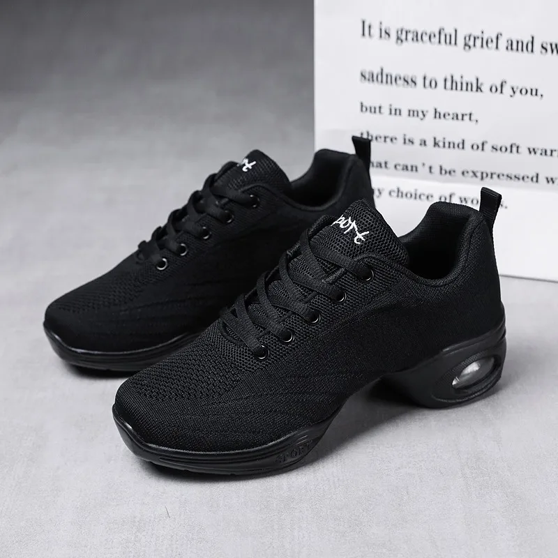 SENAGE Dance Shoes Outdoors Modern Jazz Dance Sneakers Women Breathable Mesh Dancing Practice Shoes Light Fitness Trainers Shoes