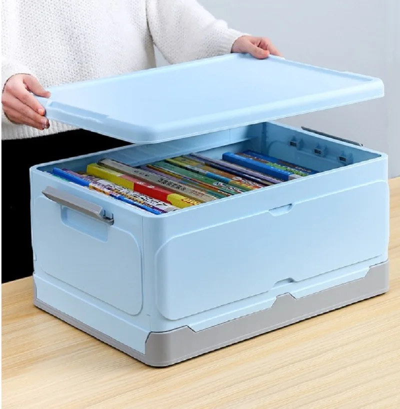 

Large Capacity Storage Box Foldable Portable Plastic Clothes Toy Storage Bin Doll Storage Container Home Wardrobe Organizer 2023