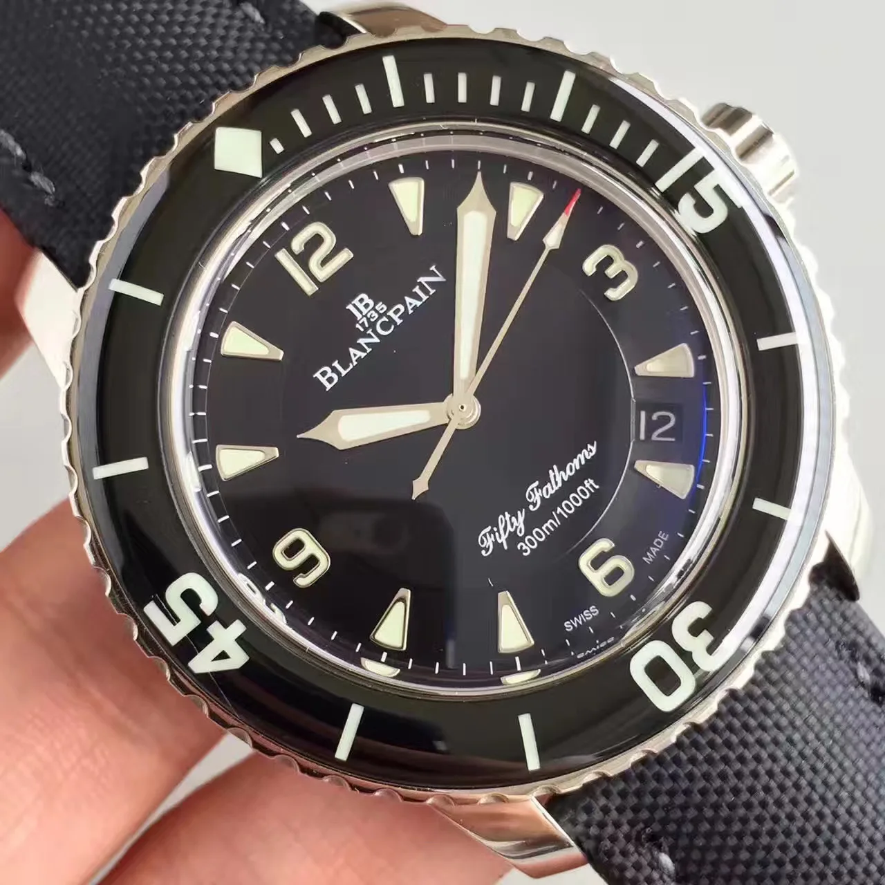 

Blancpain Fifty Fathoms Automatic Mechanical Mens 45MM Watch Stainless Steel Bracelet Sapphire Crystal