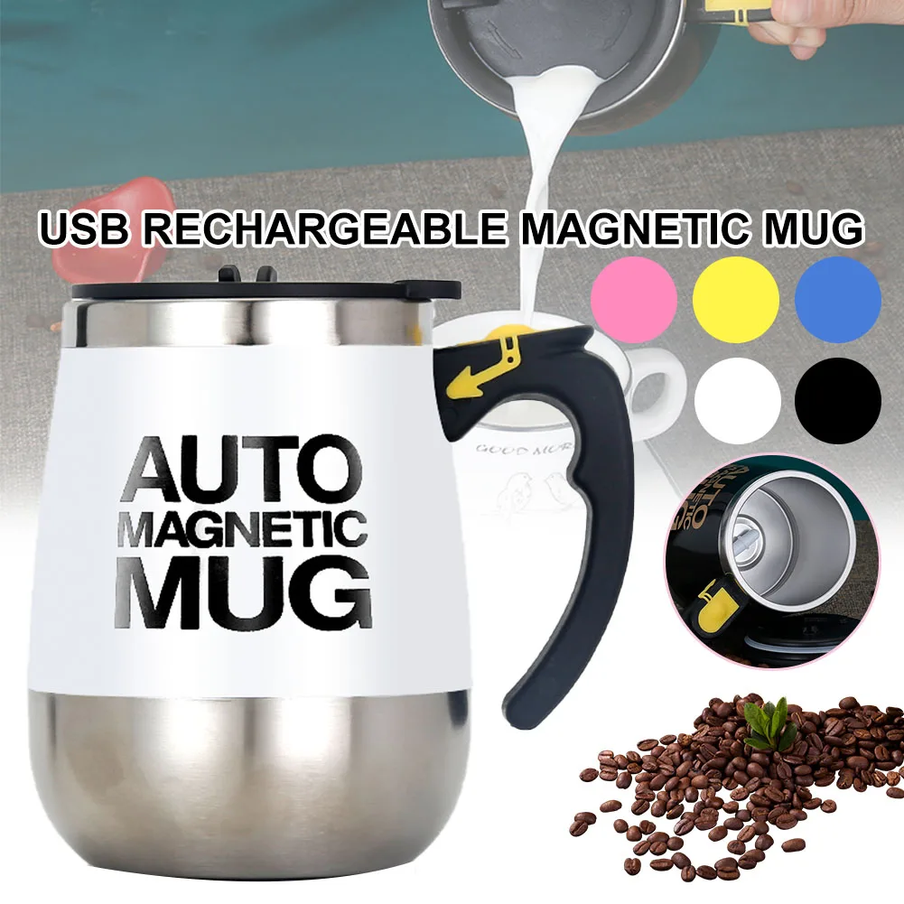 

Self Stirring Magnetic Mug Rechargeable Auto Magnetic Mixing Cup Coffee Milk Hot Chocolate Mixer Cup Water Bottle