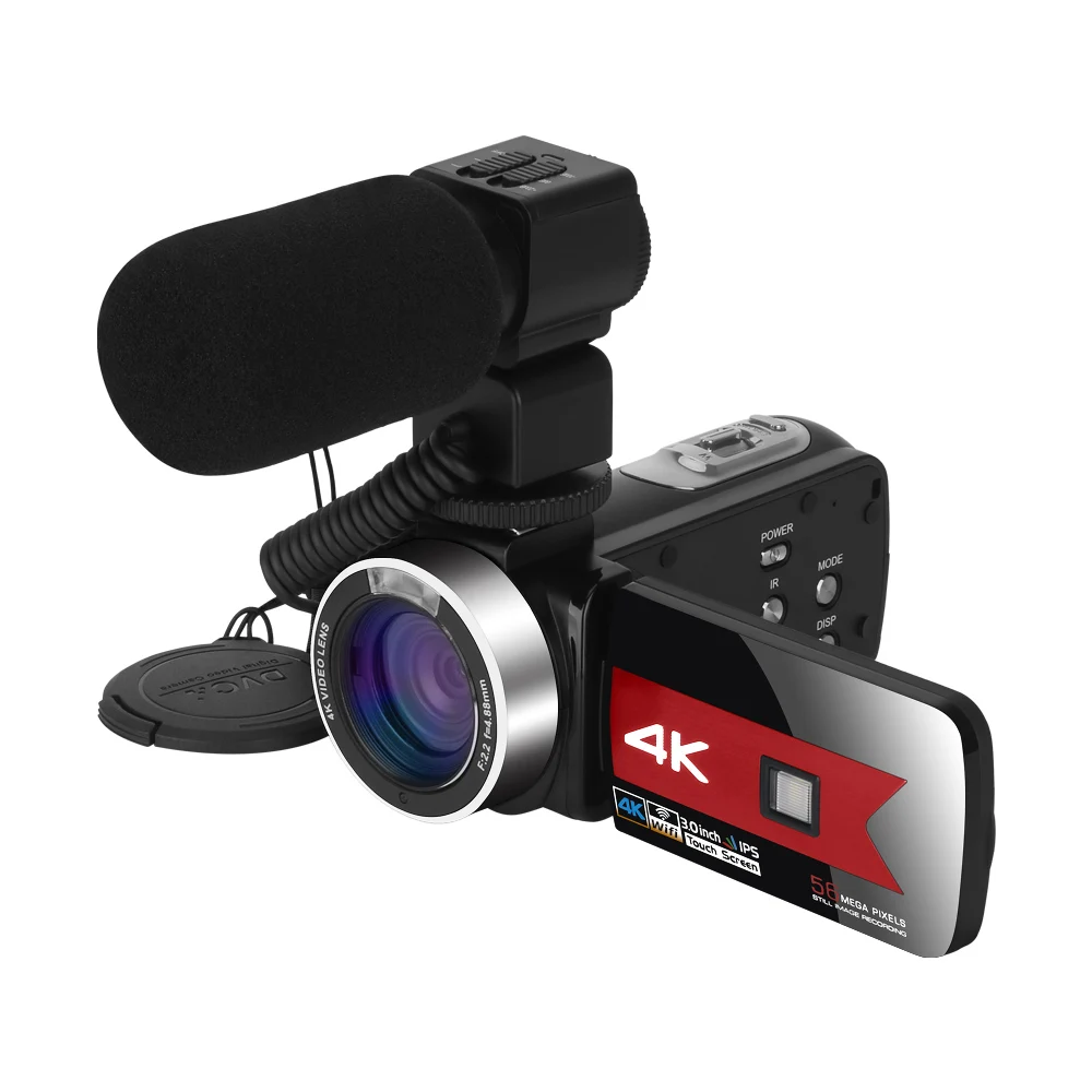 

Full UHD 4K Youtube Camcorder Live Streaming WIFI Webcam 56MP Digital Cameras For Photography Night Vision Vlog Video Recorder