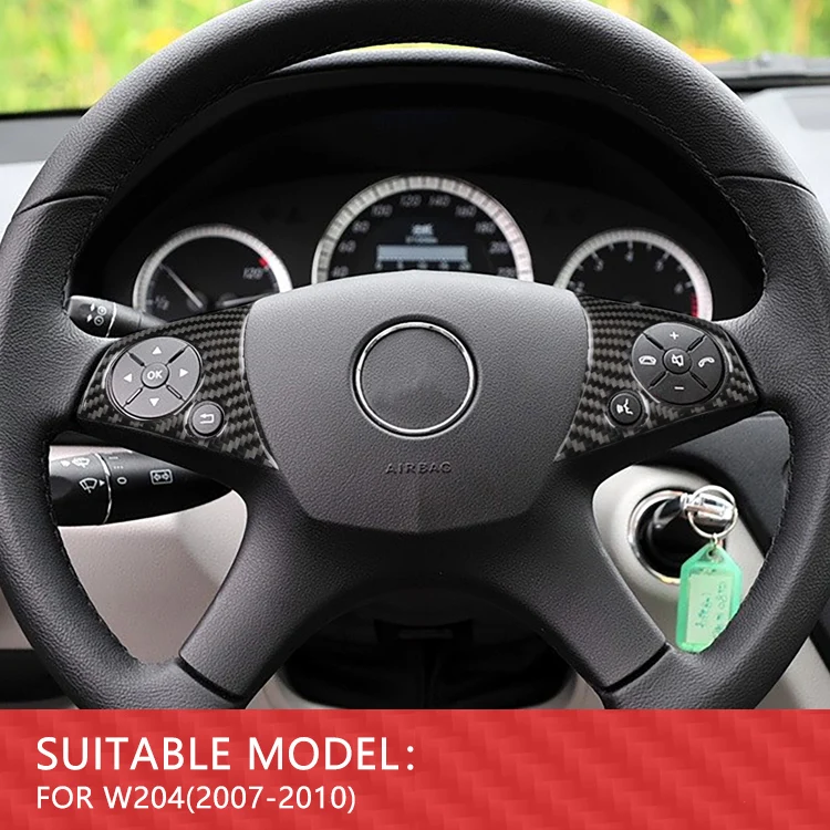 

Панель рулевого колеса для Mercedes Benz C Class W204 2007 2008 2009 2010 из углеродного волокна