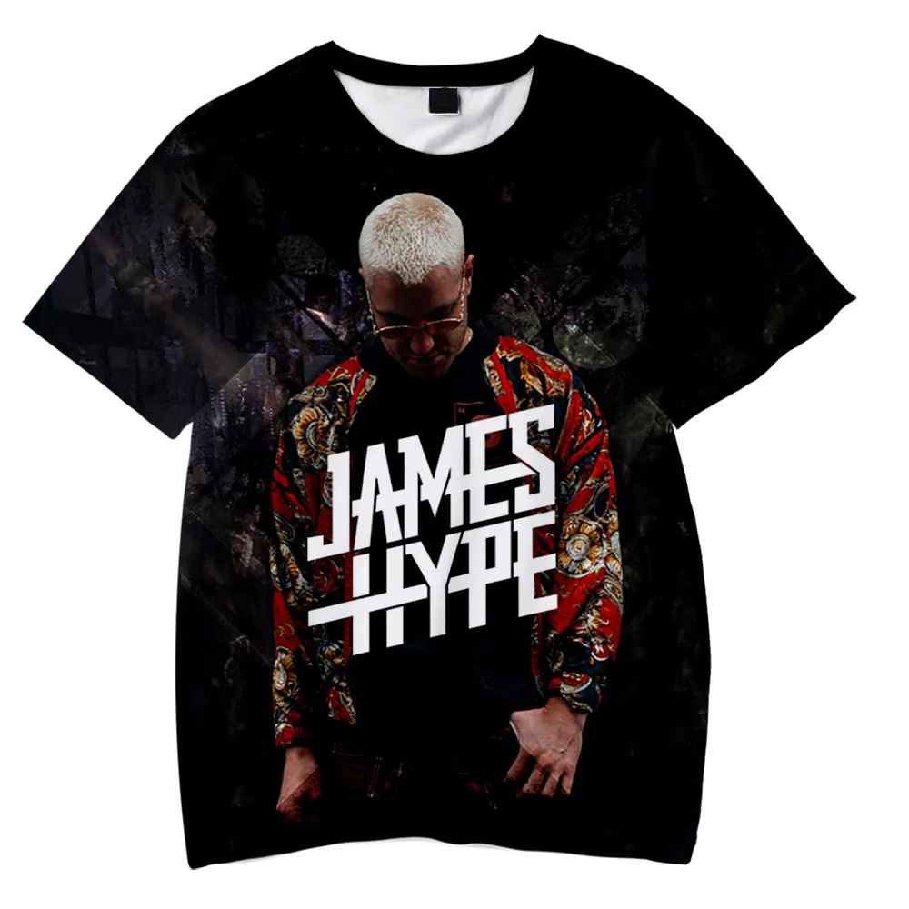 James Hype T-shirt Women Men 3D O-Neck Short Sleeve Tshirts Summer Casual Streetwear Clothes