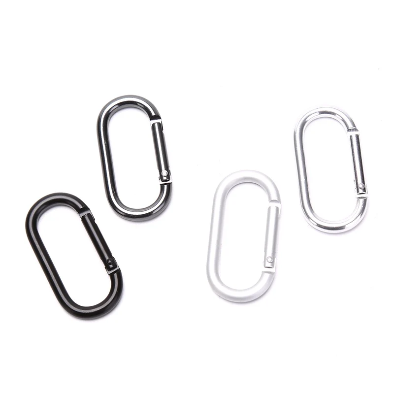 

4Pcs Oval Hanging Buckle Carabiner Hanging Buckle Small Bag Buckle Water Bottle Hook for Camping Fishing Hiking Traveling
