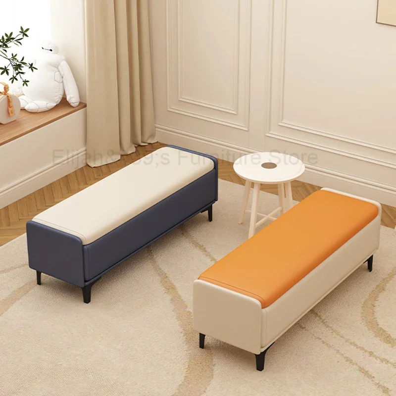 Скамейка для хранения обуви в гостиной Роскошная скамейка скандинавской стол