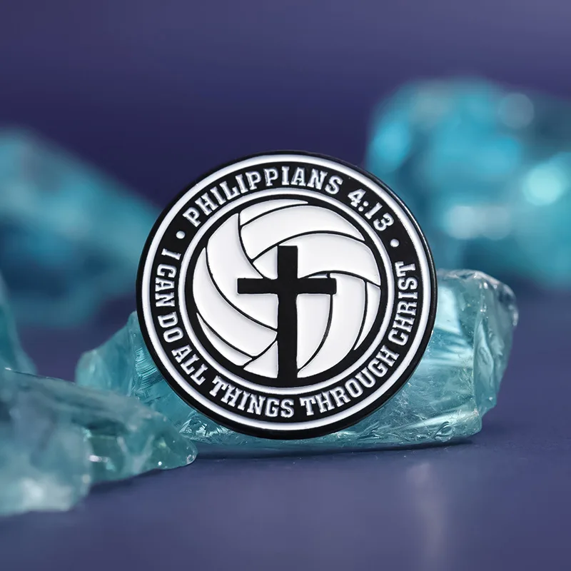 Религиозные круглые крестовые значки я могу сделать все через Христос детские