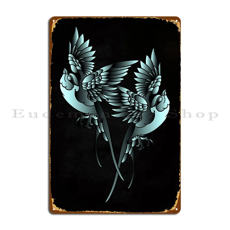 

Bird Sparrow Nature Metal Signs Personalized Wall Mural Wall Decor Home Pub Tin Sign Poster