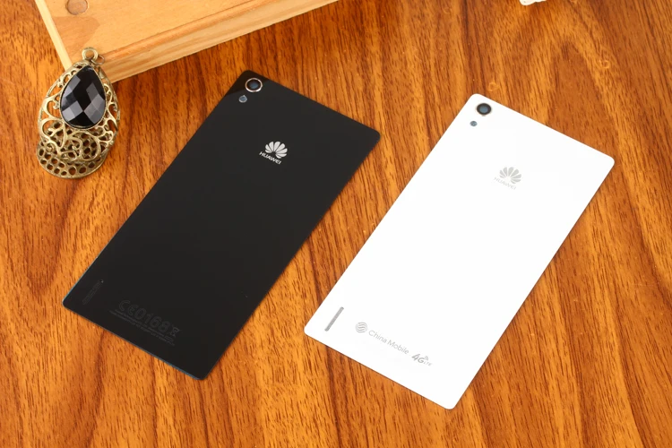 

Стеклянная задняя крышка батарейного отсека для HUAWEI P7 L07/L09/L00/L12/L05, задняя крышка корпуса, замена, ремонт, запасные части
