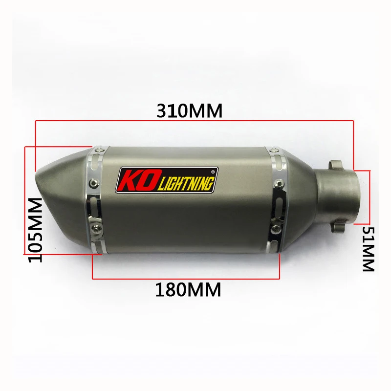 Глушитель выхлопной трубы для мотоцикла Mid Link KOVE 400X/500X EURO5/одиночный поворотный