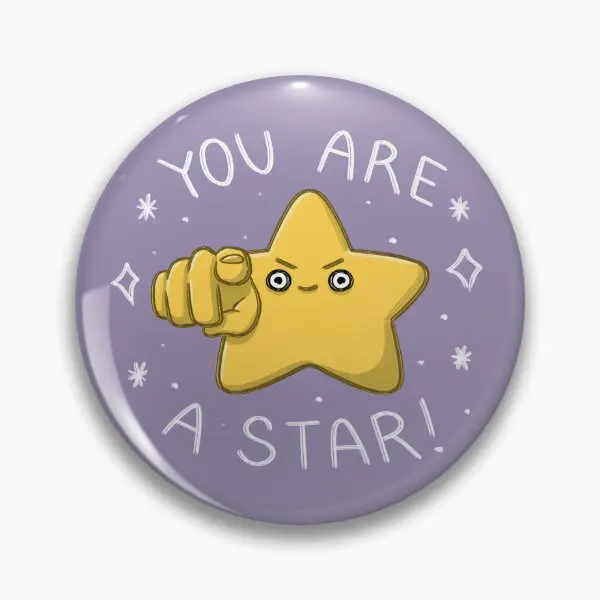 You Are A Star Мягкая пуговица Значок для одежды Креативная женская забавная шляпа